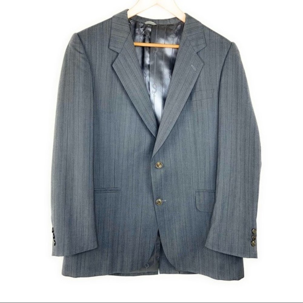 Size 40R Bartolini 2 Button Grey Blazer